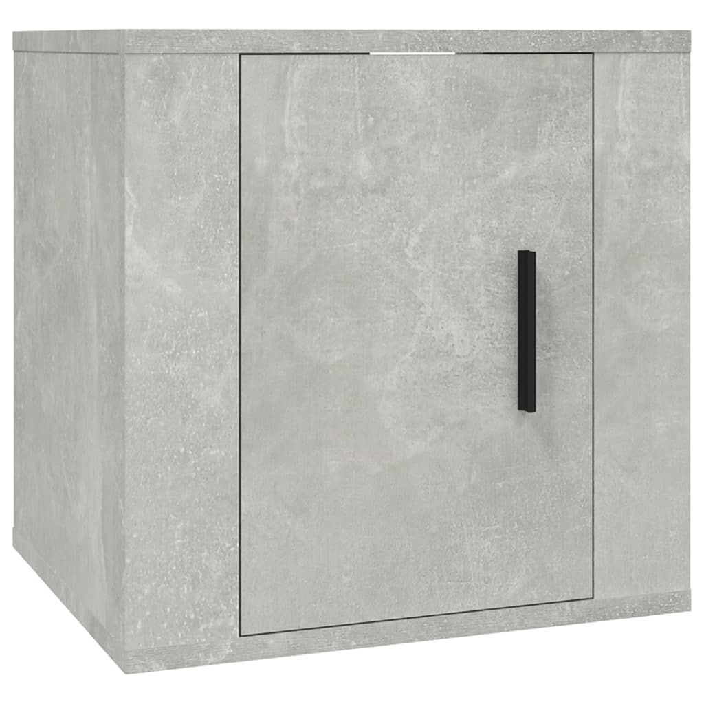 væghængt tv-skab 40x34,5x40 cm betongrå