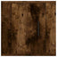væghængt tv-skab 40x34,5x40 cm røget egetræ