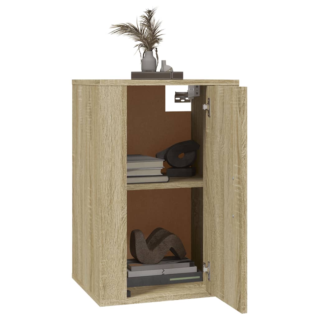 væghængt tv-skab 40x34,5x60 cm sonoma-eg