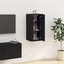 væghængt tv-skab 40x34,5x80 cm sort