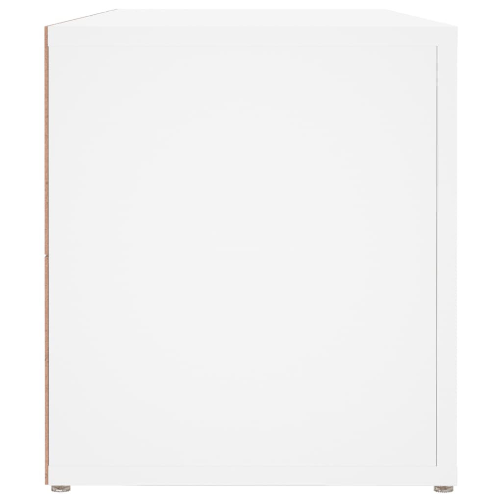 tv-bord 100x31,5x35 cm konstrueret træ hvid