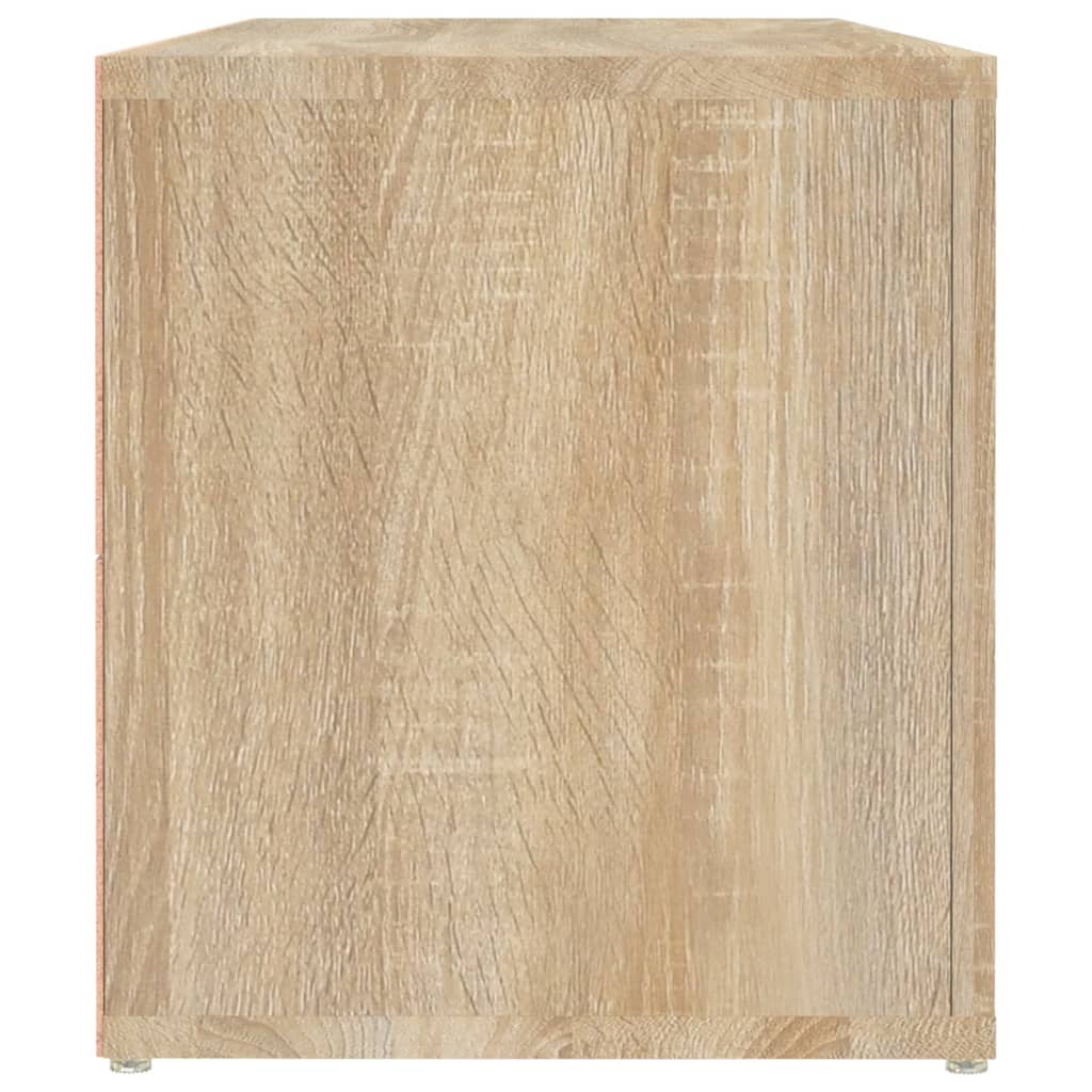 tv-bord 100x31,5x35 cm konstrueret træ sonoma-eg