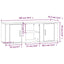 tv-bord 100x31,5x35 cm konstrueret træ sonoma-eg