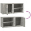 tv-borde 2 stk. 80x31,5x36 cm konstrueret træ betongrå