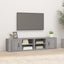 tv-skabe 2 stk. 80x31,5x36 cm konstrueret træ grå sonoma-eg