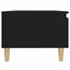 sideborde 2 stk. 50x46x35 cm konstrueret træ sort