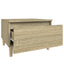 sideborde 2 stk. 50x46x35 cm konstrueret træ sonoma-eg