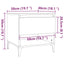 sidebord 50x46x50 cm konstrueret træ hvid