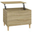 sofabord 60x44,5x45 cm konstrueret træ sonoma-eg