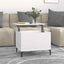 sofabord 60x44,5x45 cm konstrueret træ hvid