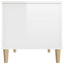 sofabord 90x44,5x45 cm konstrueret træ hvid højglans