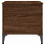 sofabord 90x44,5x45 cm konstrueret træ brun egetræsfarve