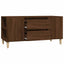 tv-bord 102x44,5x50 cm konstrueret træ brun egetræsfarve