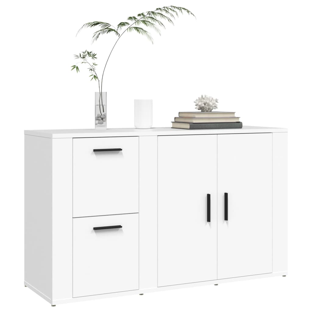 skænk 100x33x59,5 cm konstrueret træ hvid