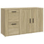 skænk 100x33x59,5 cm konstrueret træ sonoma-eg