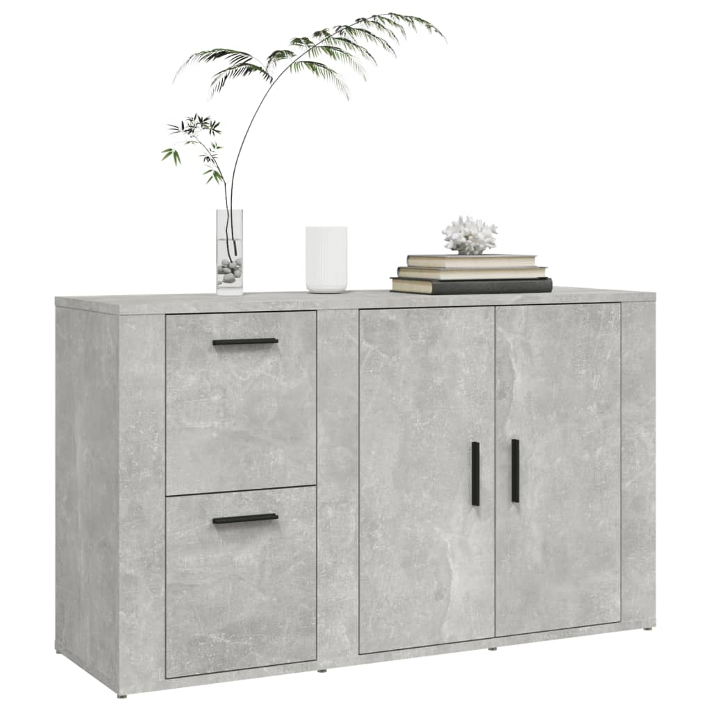 skænk 100x33x59,5 cm konstrueret træ betongrå