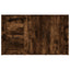 skænk 100x33x59,5 cm konstrueret træ røget egetræsfarve