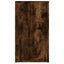 skænk 100x33x59,5 cm konstrueret træ røget egetræsfarve