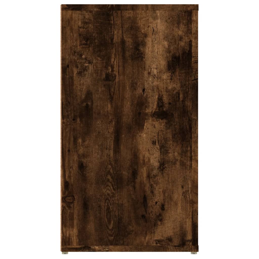 skænk 100x33x59,5 cm konstrueret træ røget egetræsfarve