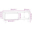 sofabord 90x50x36,5 cm konstrueret træ sort