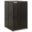 skraldespandsskjuler 70x80x117 cm polyrattan sort