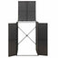 skraldespandsskjuler 70x80x117 cm polyrattan sort