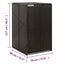 skraldespandsskjuler 70x80x117 cm polyrattan sort