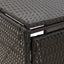 firdobbelt skraldespandsskjuler 274x80x117 cm polyrattan sort