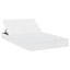 2-personers solseng med hynder polyrattan hvid