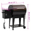pillegrill med bundhylde 94 cm jern sort