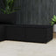 fodskamler til have 2 stk. med hynder polyrattan sort