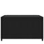 havebord 50x50x30 cm firkantet polyrattan sort