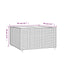 havebord 50x50x30 cm firkantet polyrattan sort