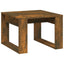 sidebord 50x50x35 cm konstrueret træ røget egetræsfarve
