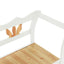 bænk 107x45x75,5 cm massivt fyrretræ hvid