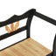 bænk 107x45x75,5 cm massivt fyrretræ sort