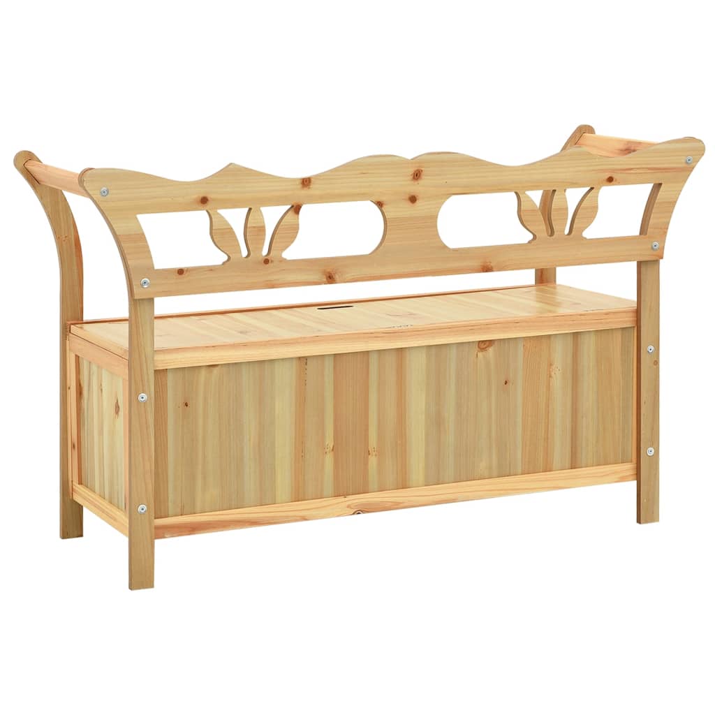 bænk 107x45x75,5 cm massivt fyrretræ