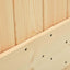 Dør NARVIK 80 x 210 cm Massivt Fyrretræ (Ubehandlet)