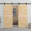 Dør NARVIK Naturfarvet 80 x 210 cm Massivt Fyrretræ