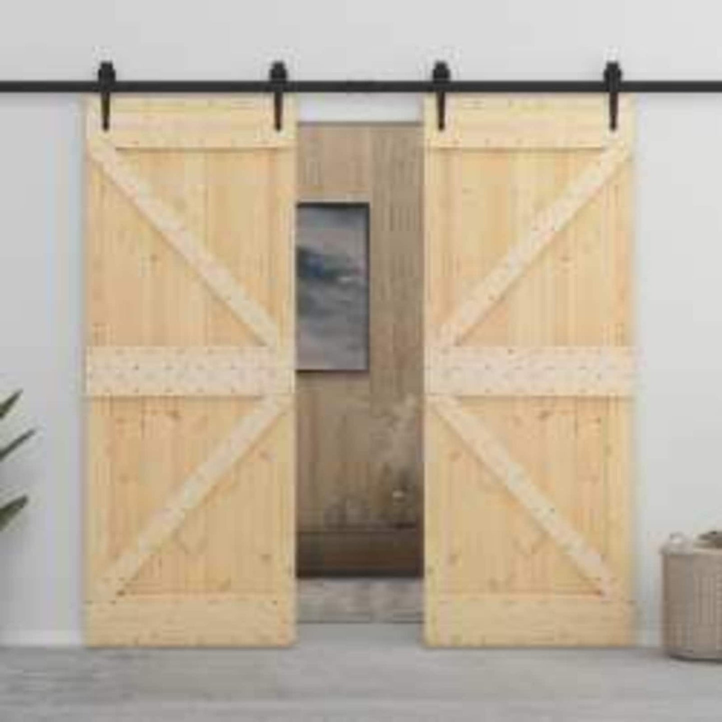 Dør NARVIK 80 x 210 cm Massivt Fyrretræ (Ubehandlet)