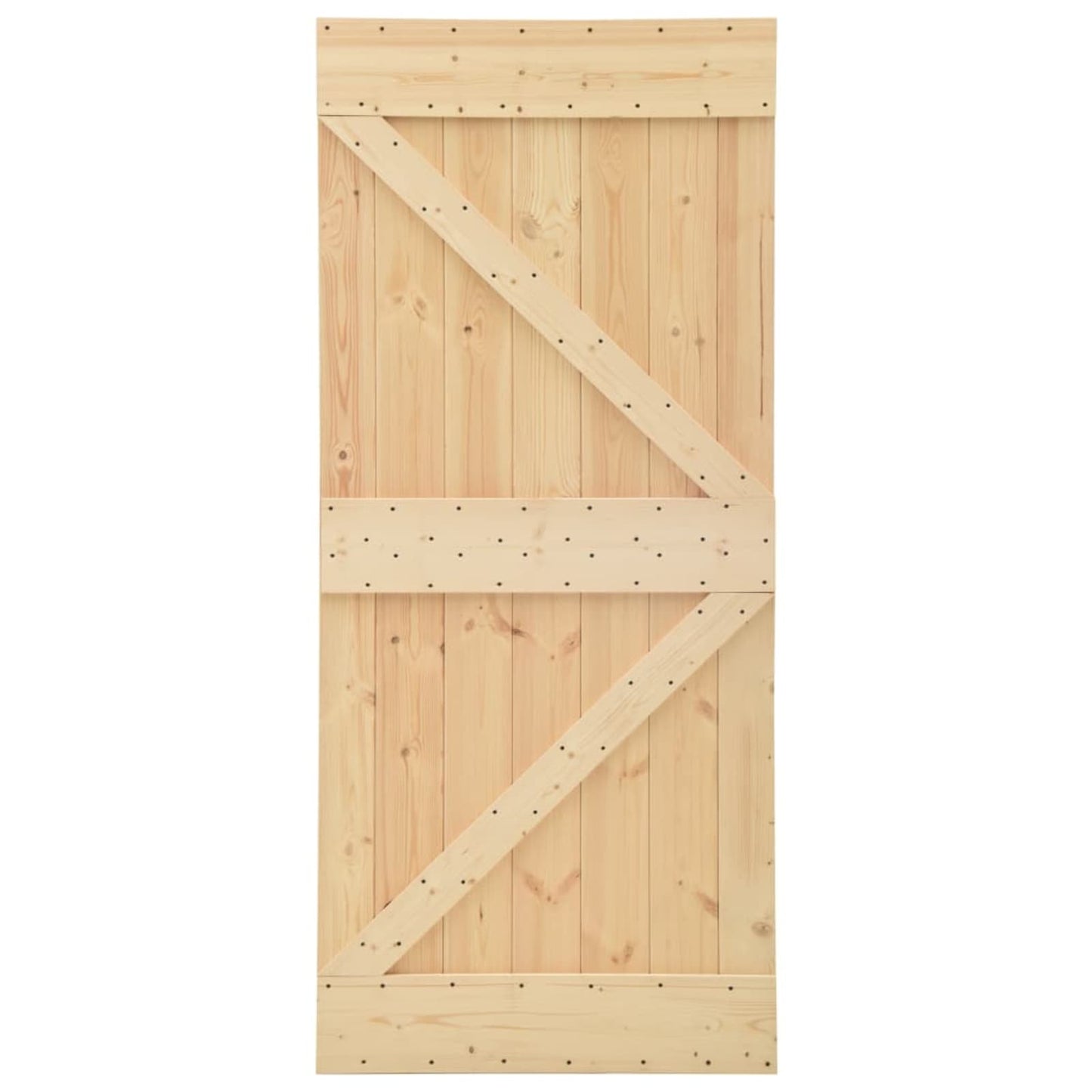 Dør NARVIK 80 x 210 cm Massivt Fyrretræ (Ubehandlet)