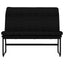 bænk 100x75x76 cm stof sort