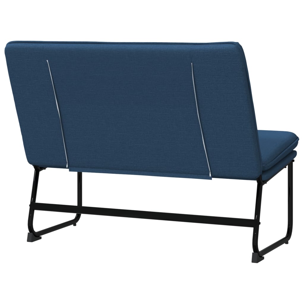 bænk 100x75x76 cm stof blå
