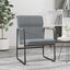 loungestol 55x64x80 cm stof lysegrå