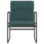 loungestol 55x64x80 cm stof mørkegrøn