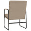 loungestol 55x64x80 cm kunstlæder cappuccinofarvet