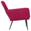 lænestol 62x79x79 cm velour vinrød