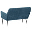bænk 108x79x79 cm velour blå