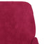 lænestol 62x79x79 cm velour vinrød