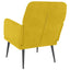 lænestol 62x79x79 cm velour gul